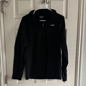 Patagonia Women’s Half Zip-Up Black Sweater